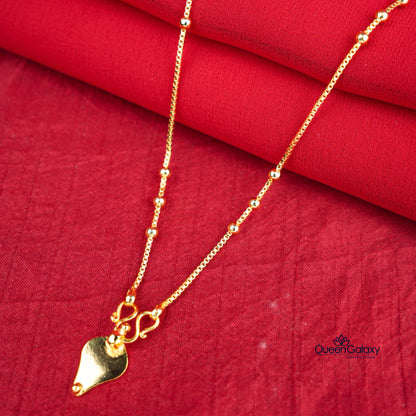 Gold Plated Chain With Thali