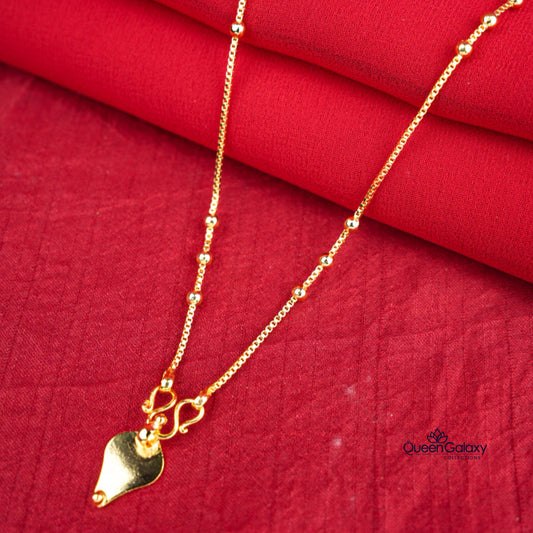 Gold Plated Chain With Thali