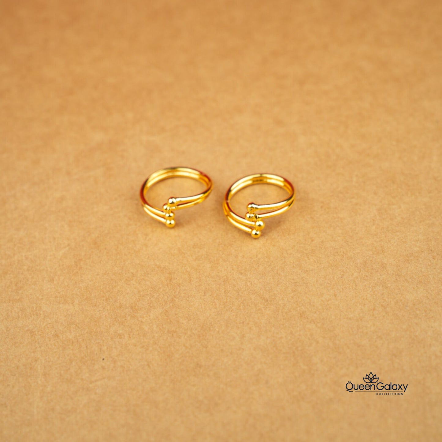 Gold Plated Adjustable Toe Ring ( Minji )