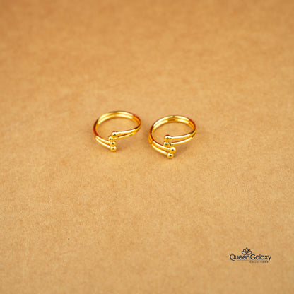 Gold Plated Adjustable Toe Ring ( Minji )