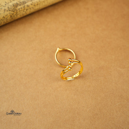 Gold Plated Adjustable Toe Ring ( Minji )