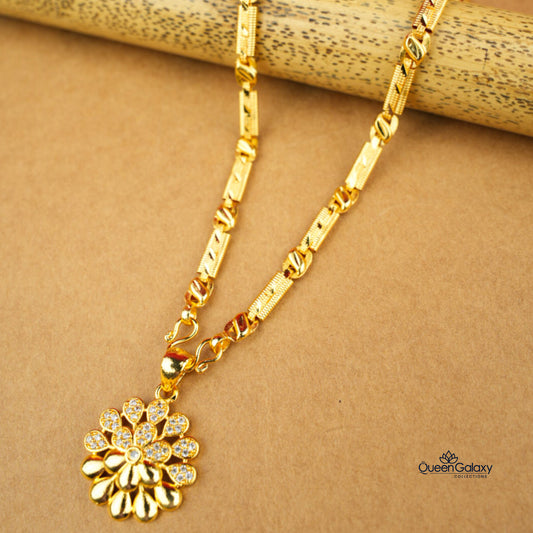 Gold Plated Chain With Pendant