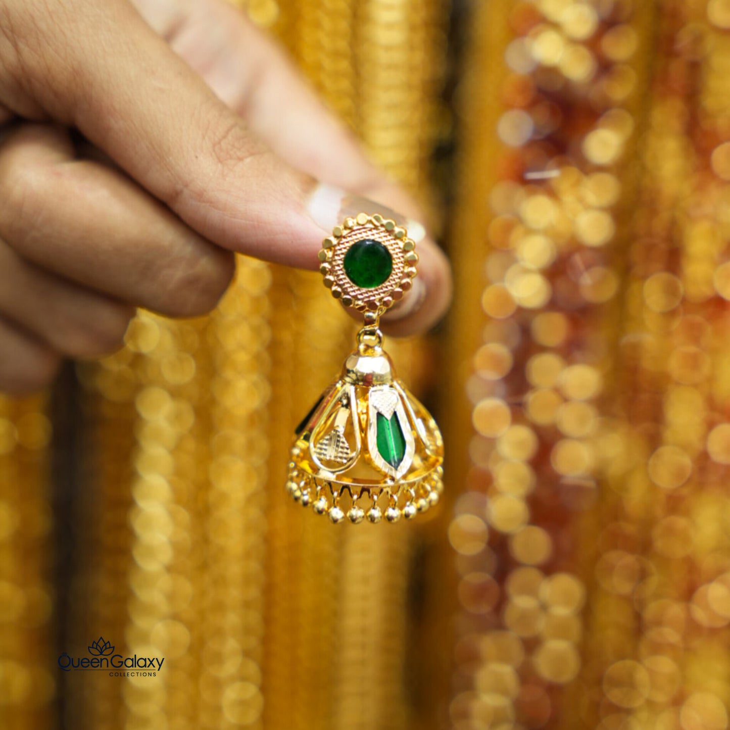 Gold Plated Nagapadam Jumka