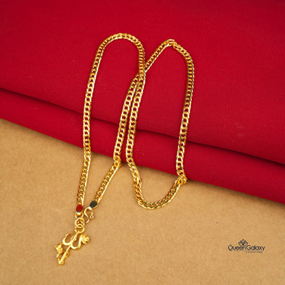 Gold Plated Chain With Pendant