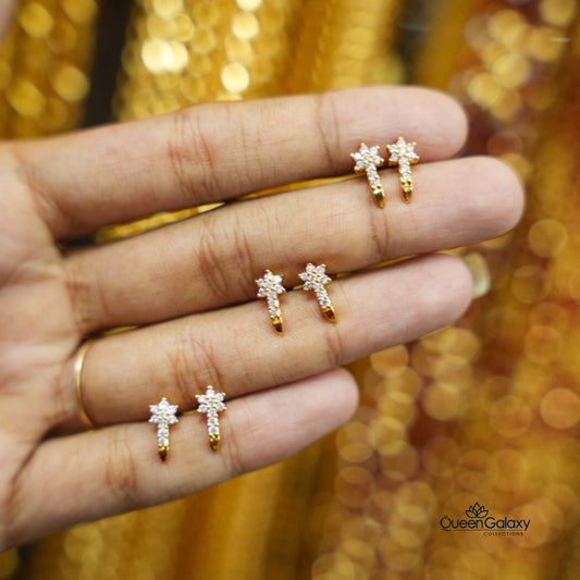 Gold Plated AD Stone Stud