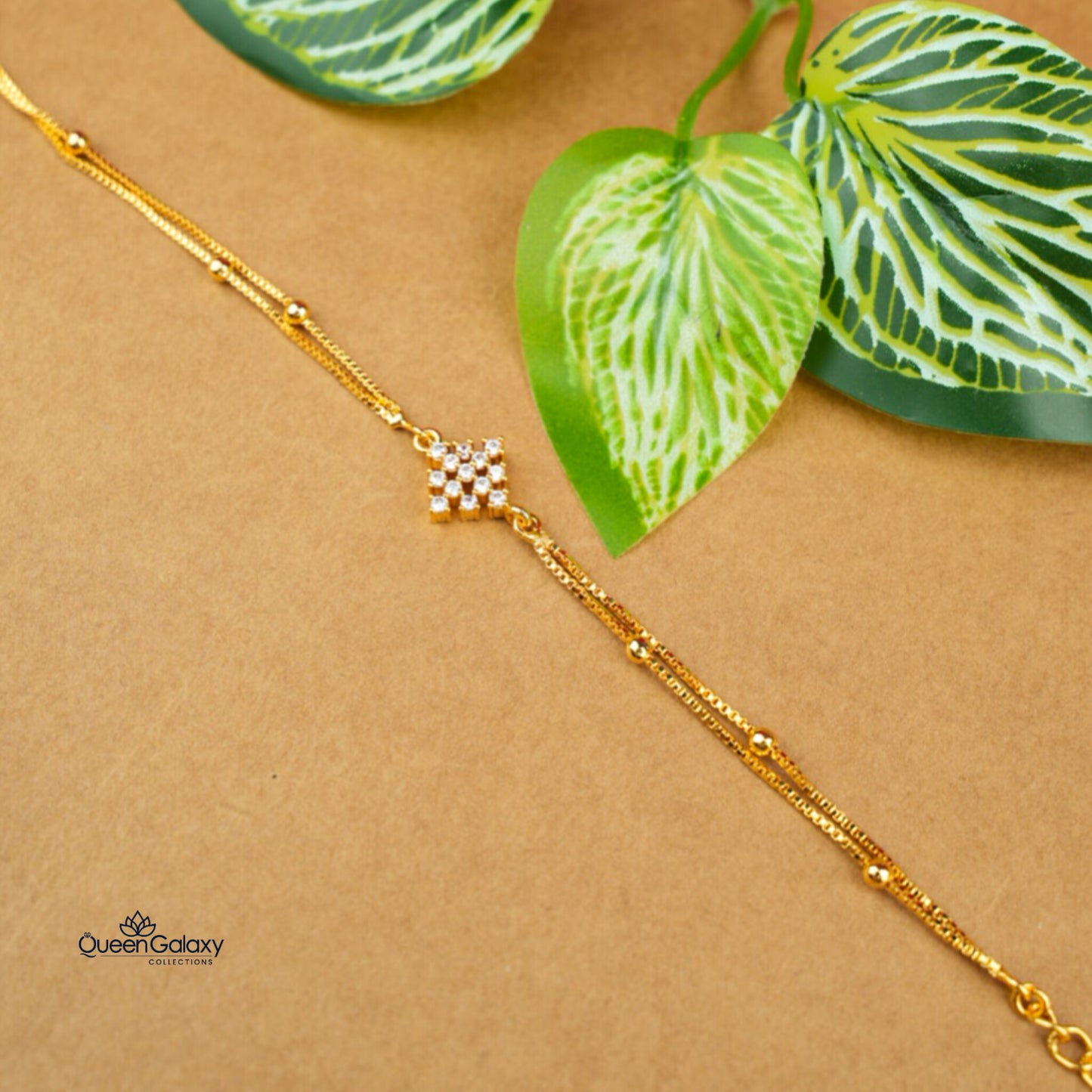 Gold Plated AD Stone Bracelet