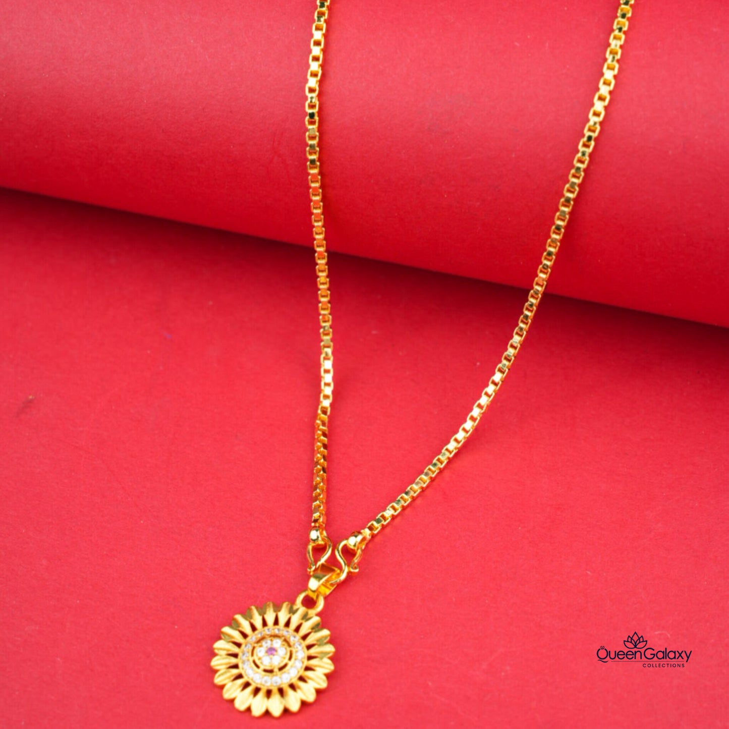 Gold Plated Chain With Pendant