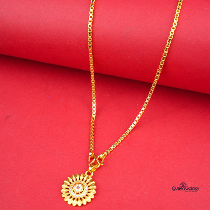 Gold Plated Chain With Pendant