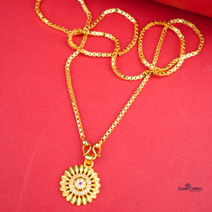 Gold Plated Chain With Pendant