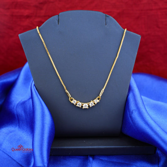 Gold Plated AD Stone Necklace