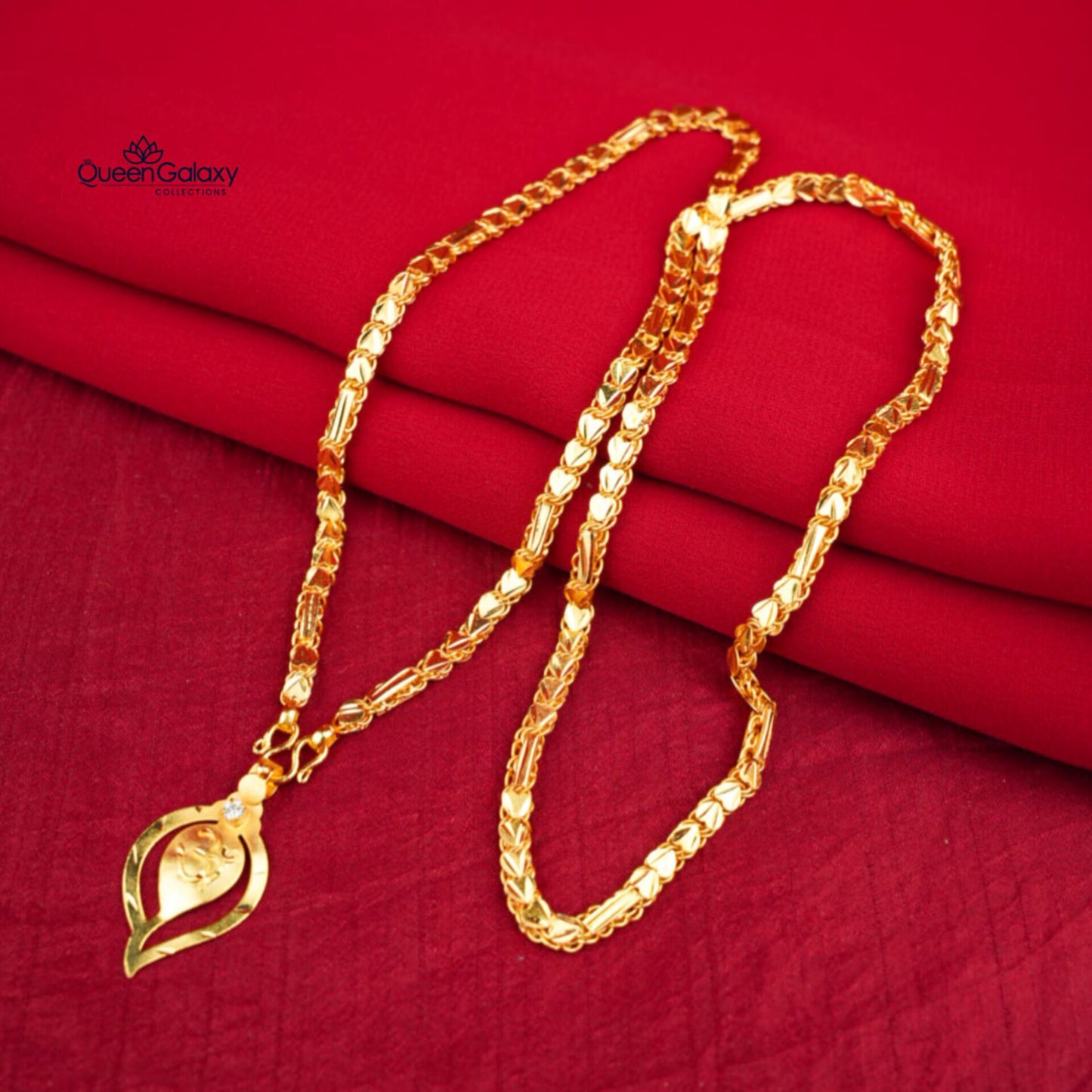 Gold Plated Chain With Thali