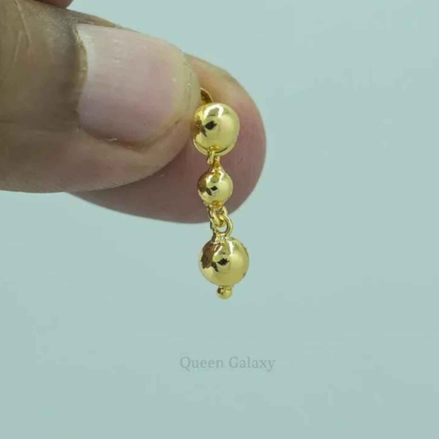 Gold Plated Ball Earrings