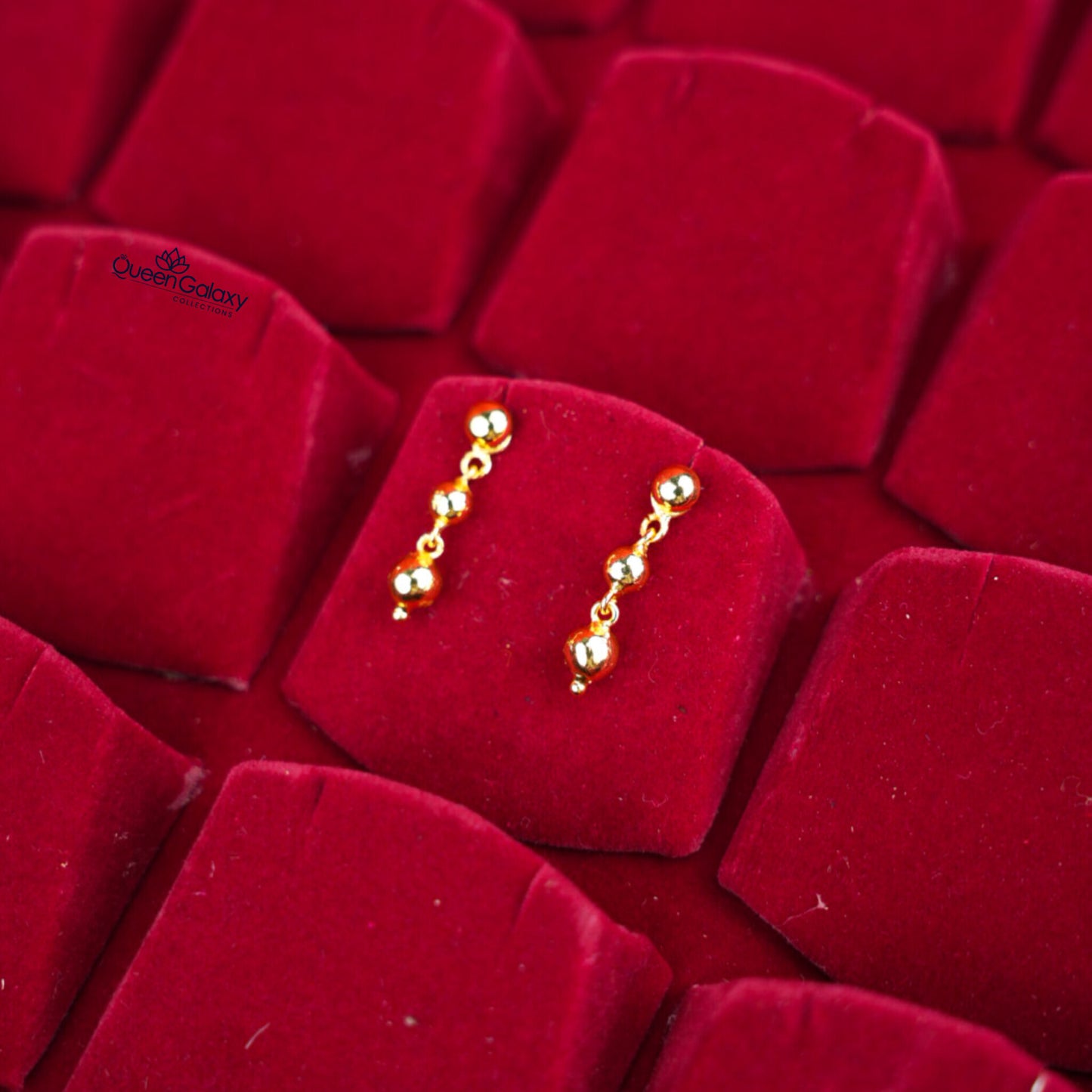 Gold Plated Ball Earrings