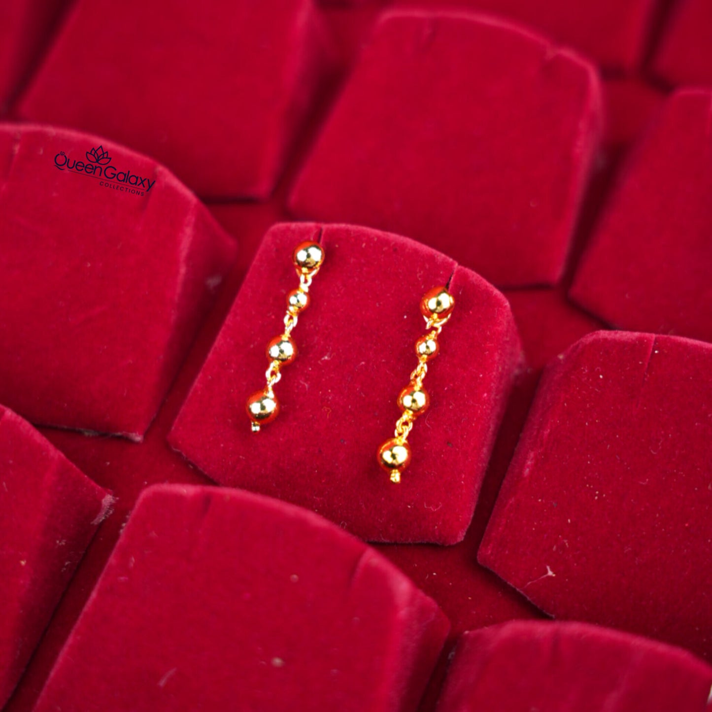 Gold Plated Ball Earrings
