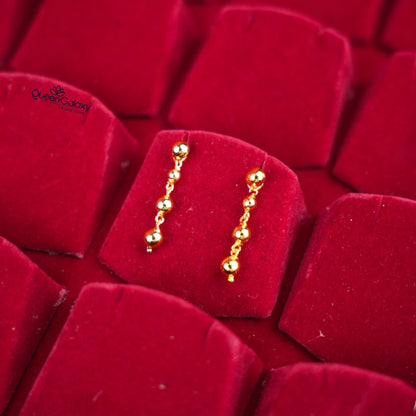 Gold Plated Ball Earrings