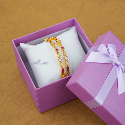 Gold Plated AD Stone Bangle