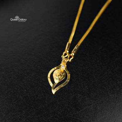 Gold Plated Chain With Thali
