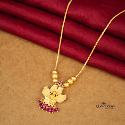 Gold Plated Lakshmi Necklace
