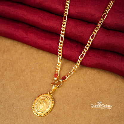 Gold Plated Chain With Krishna  Pendant