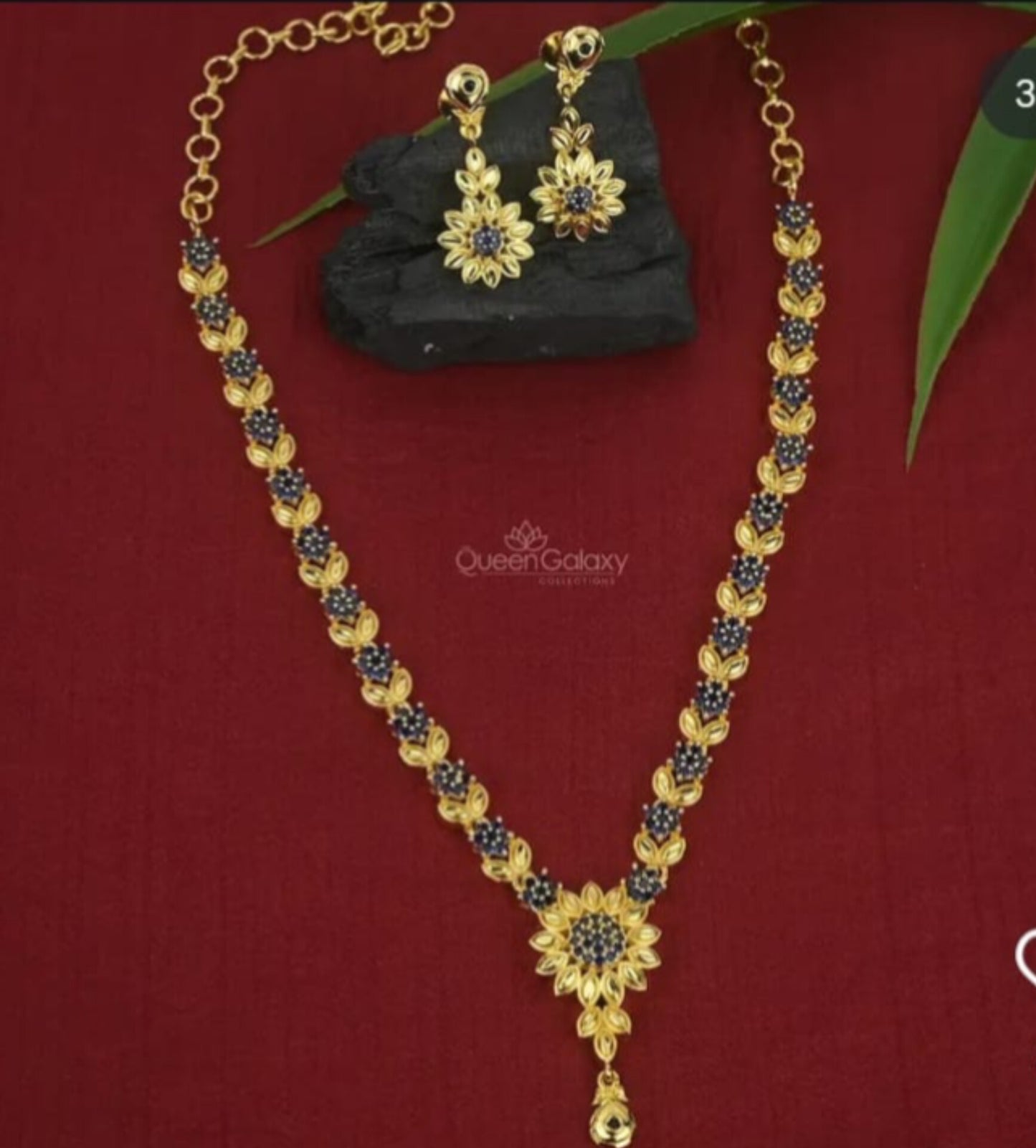 Gold Plated AD Stone Necklace