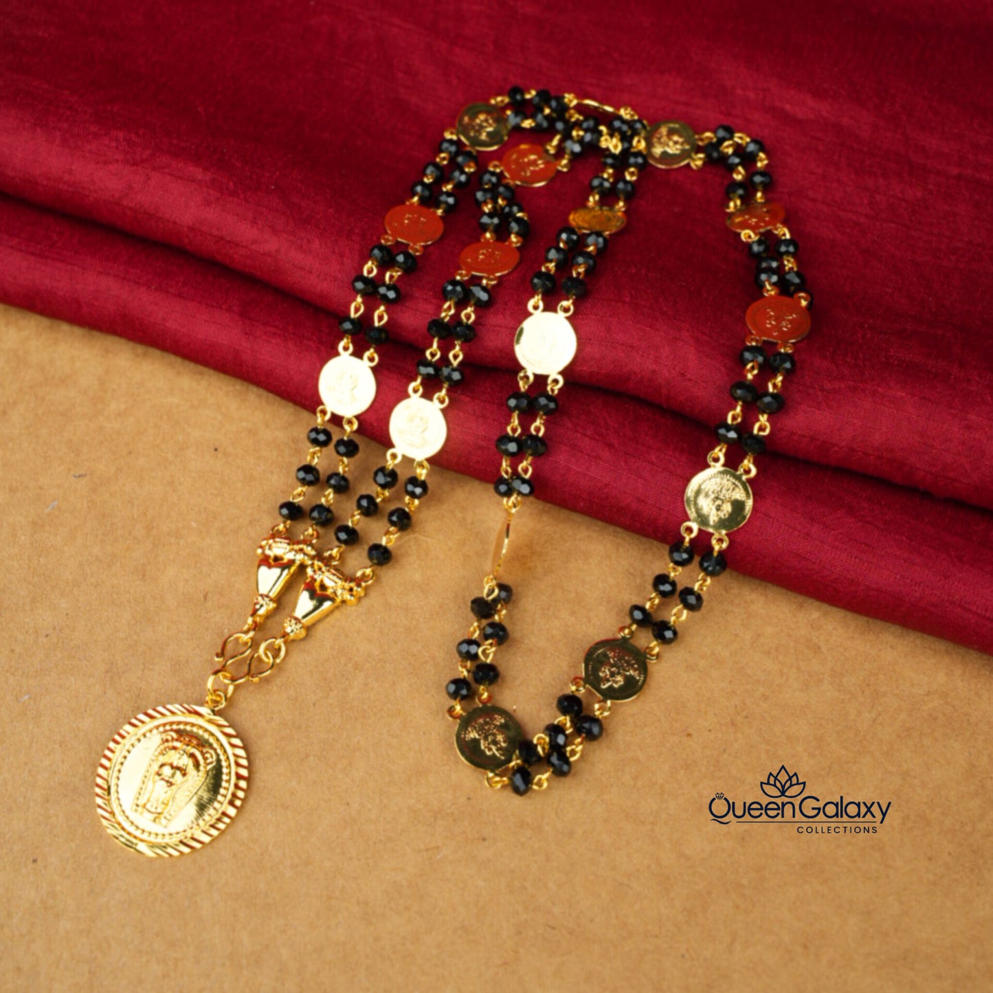 Gold Plated Karimani Chain With Pendant