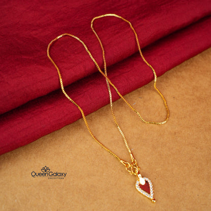Gold Plated Chain With Thali