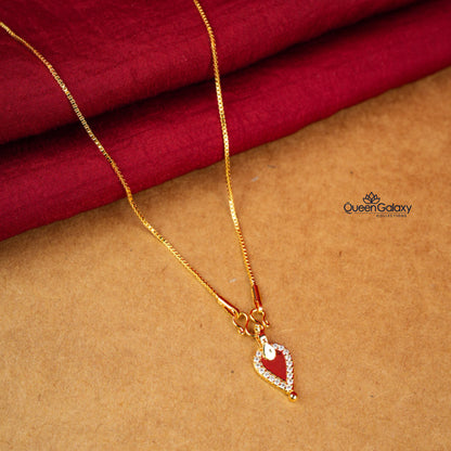 Gold Plated Chain With Thali