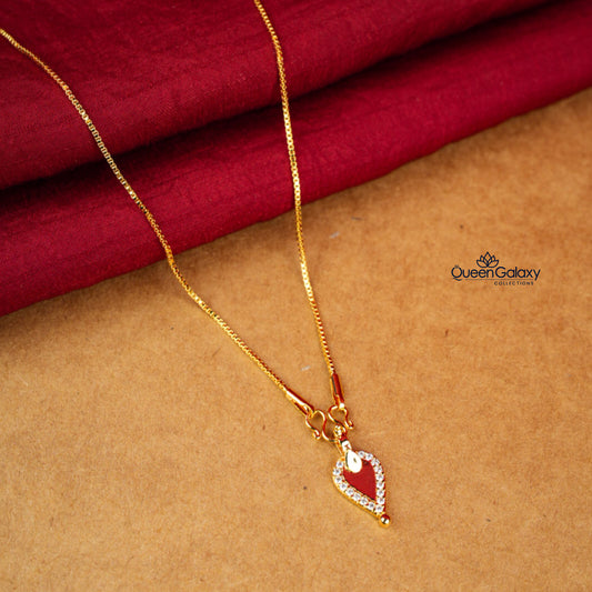 Gold Plated Chain With Thali