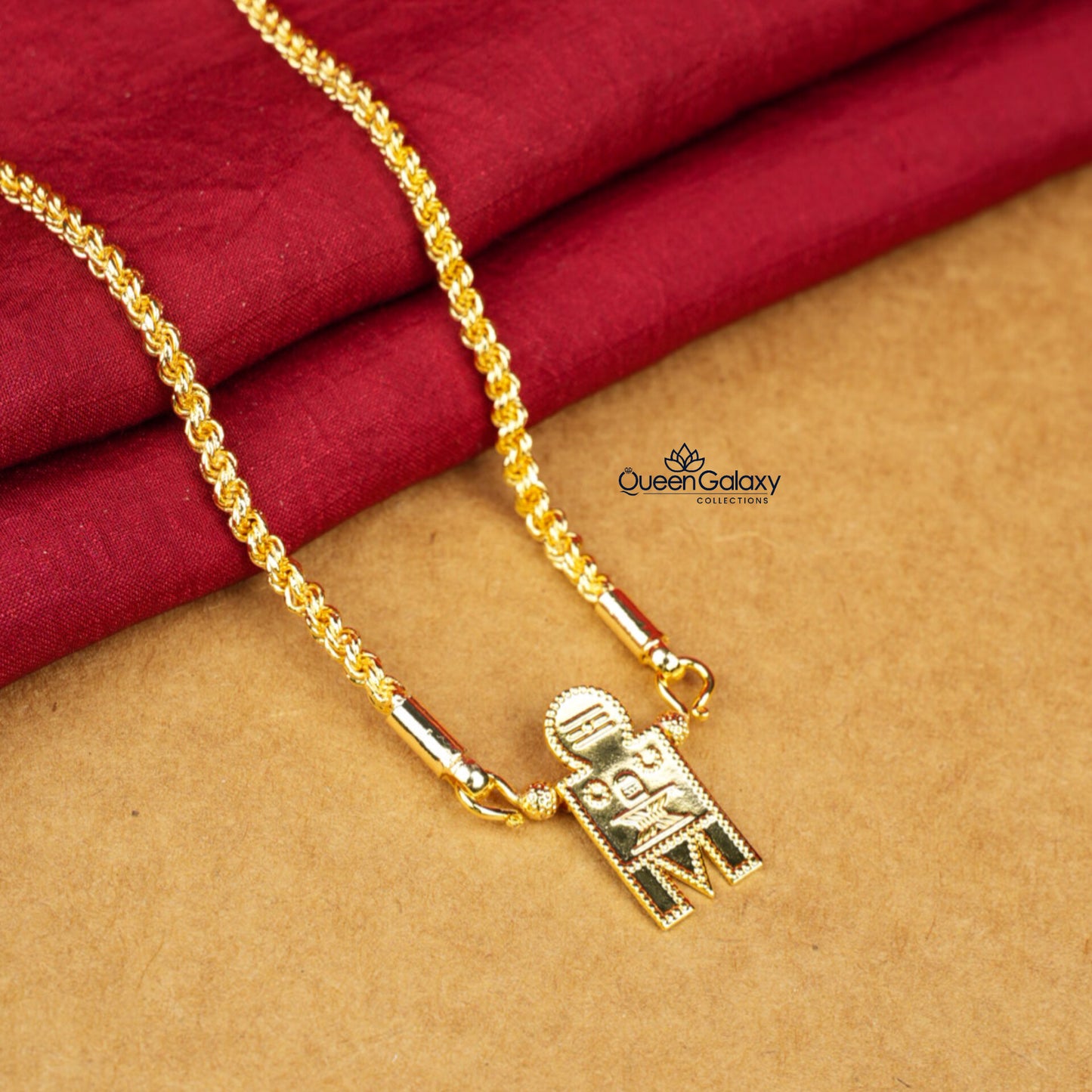 Gold Plated Chain With Thali