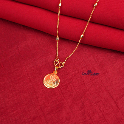 Gold Plated Chain With Pendant