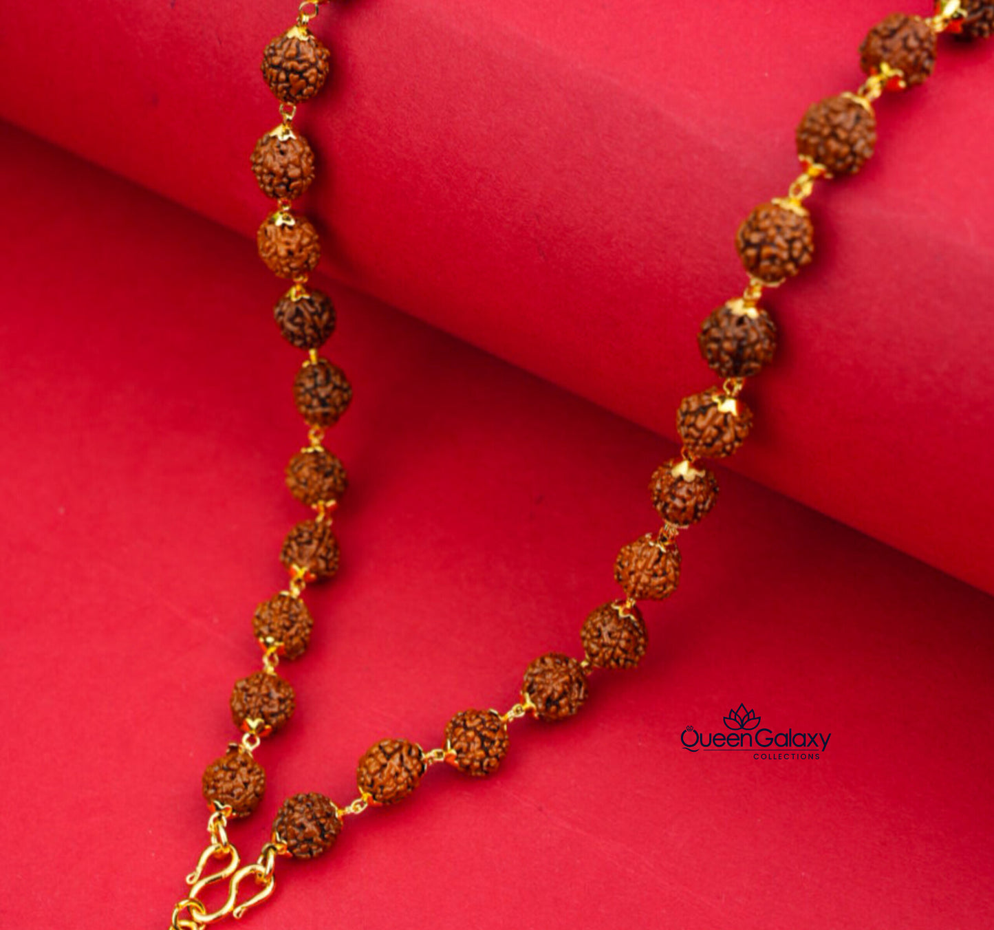 Gold Plated Rudhraksham Chain