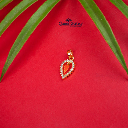 Gold Plated Diamond Look Thali