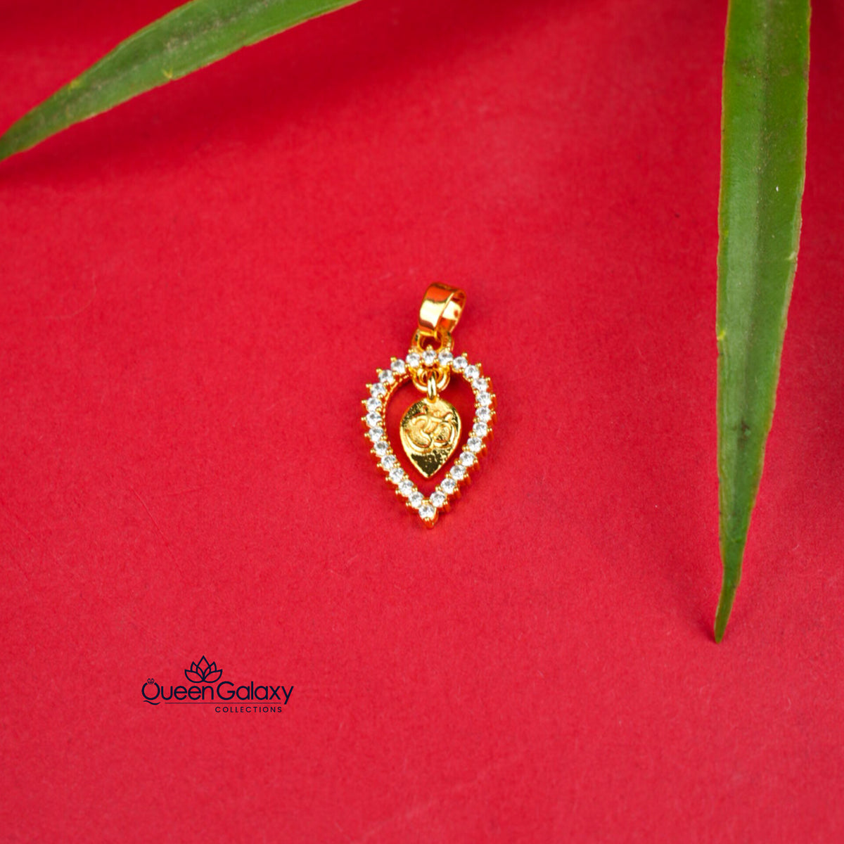 Gold Plated Diamond Look Thali
