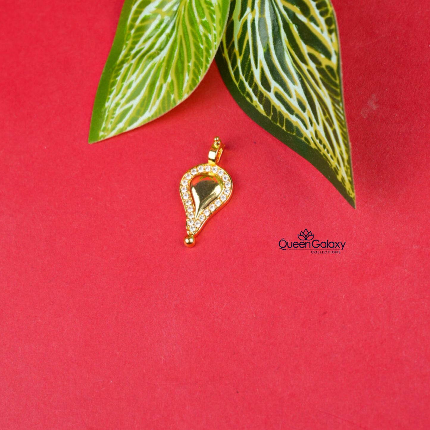 Gold Plated Diamond Look Thali