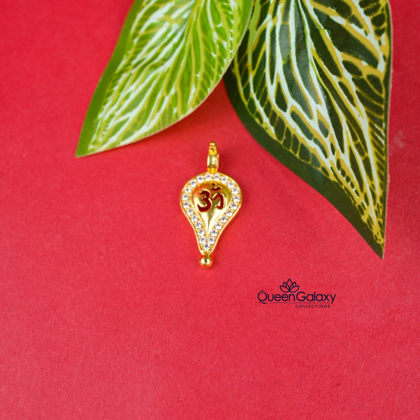 Gold Plated Diamond Look Thali