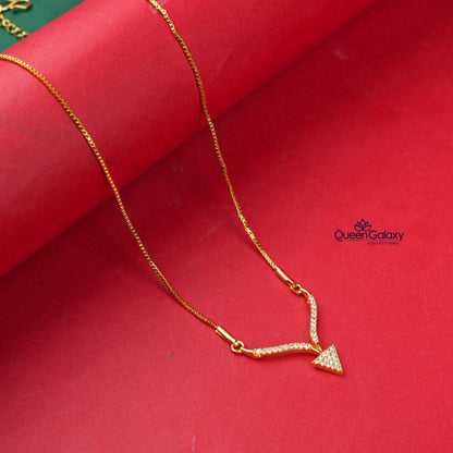 Gold plated Diamond Look Necklace