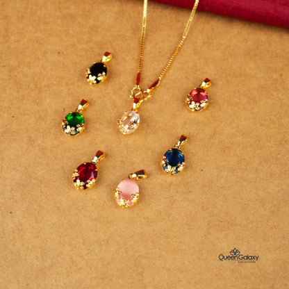Gold Plated AD Stone Pendant