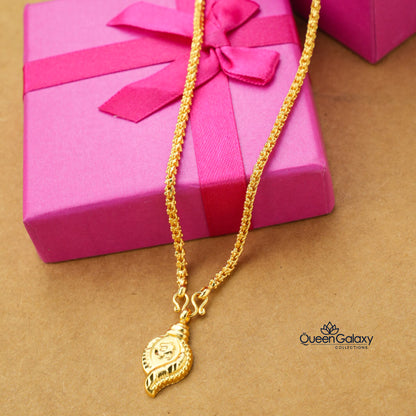 Gold Plated Chain With Thali