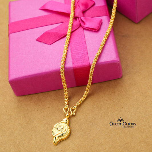 Gold Plated Chain With Thali