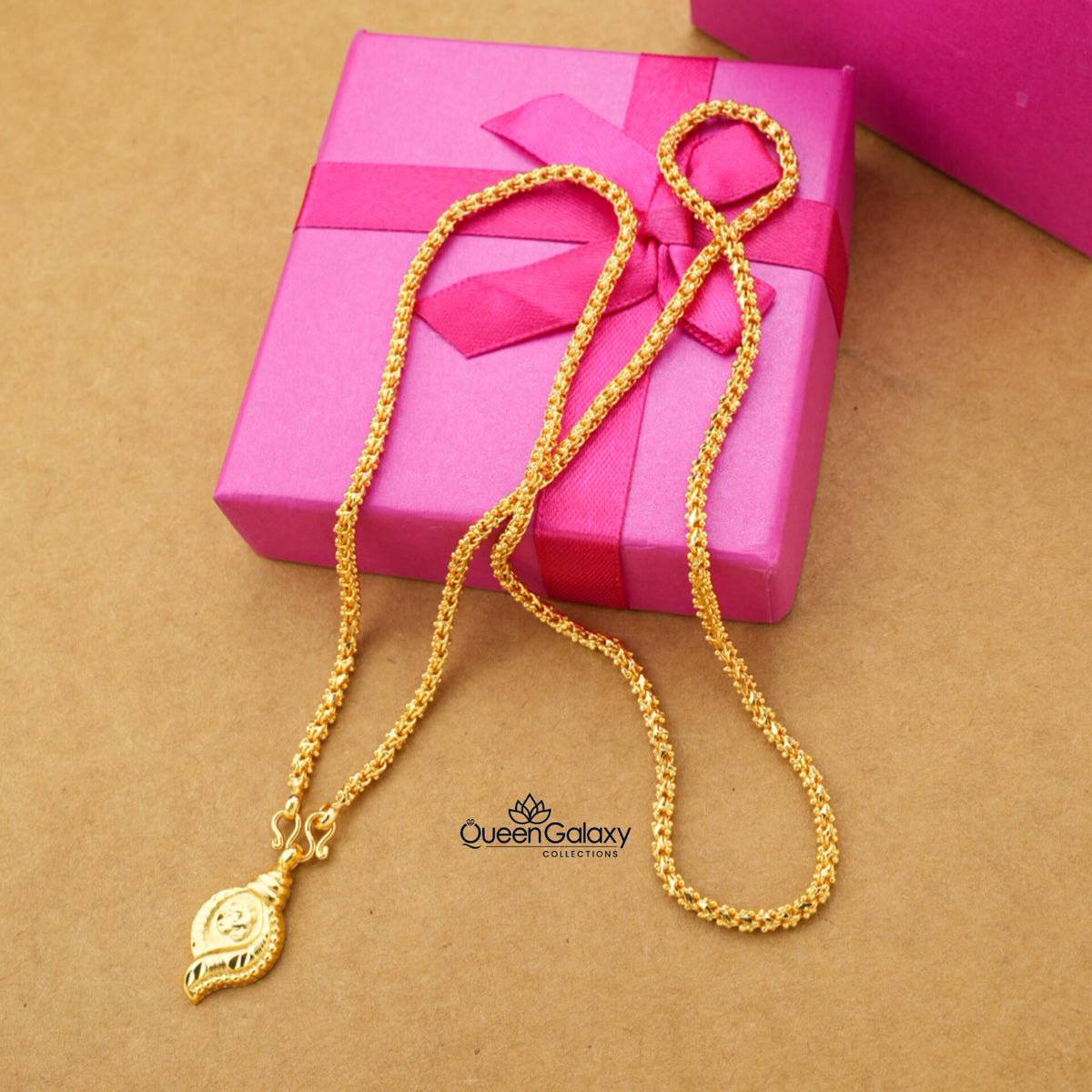 Gold Plated Chain With Thali
