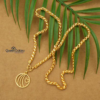 Gold Plated Chain With Pendant