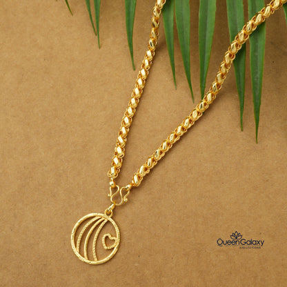 Gold Plated Chain With Pendant