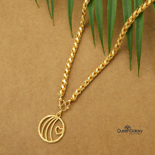 Gold Plated Chain With Pendant