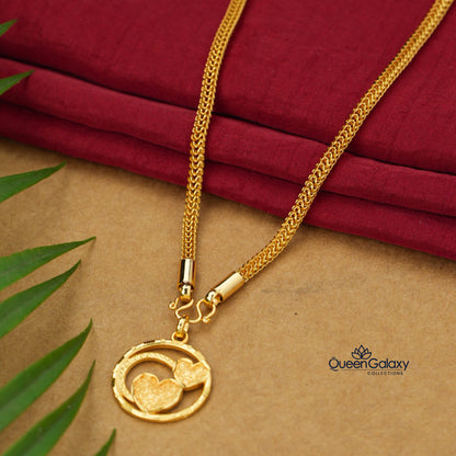 Gold plated Snake Chain With Pendant