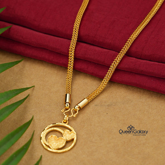 Gold plated Snake Chain With Pendant
