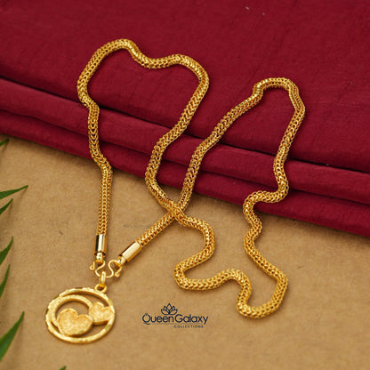 Gold plated Snake Chain With Pendant
