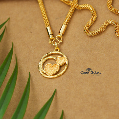 Gold plated Snake Chain With Pendant