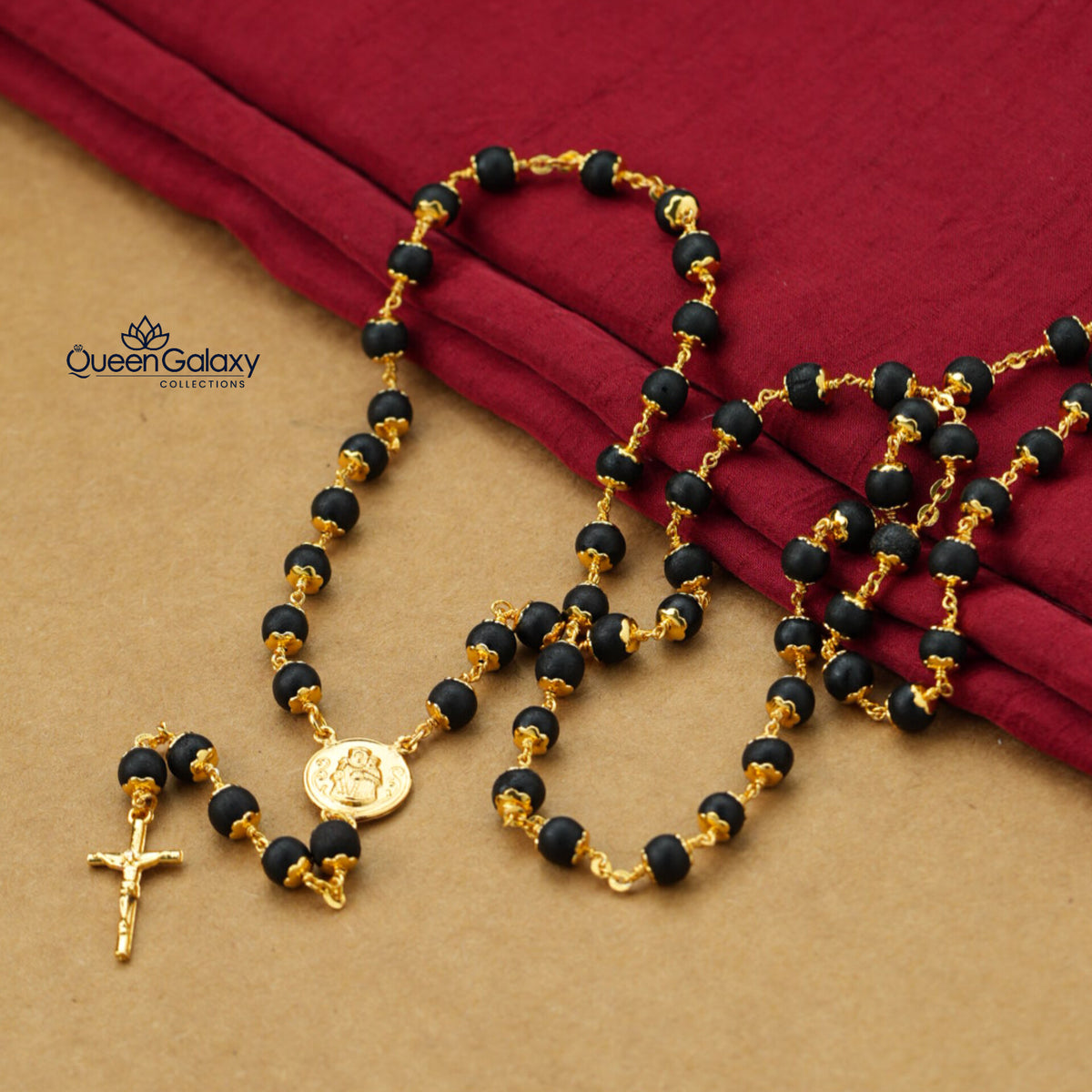Gold Plated Karingali Rosary