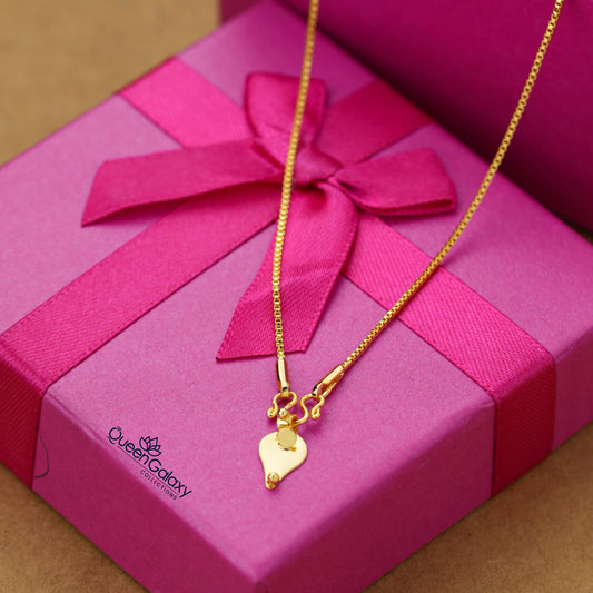 Gold Plated Chain With Thali