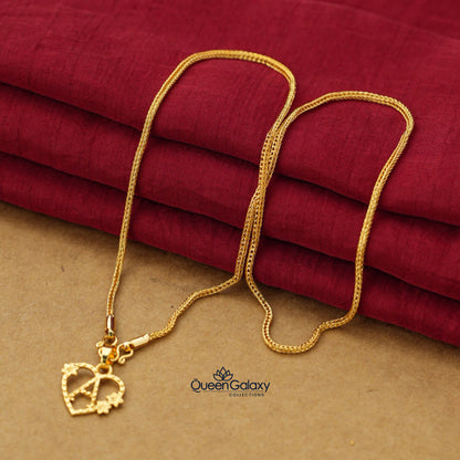 Gold Plated Chain With Pendant